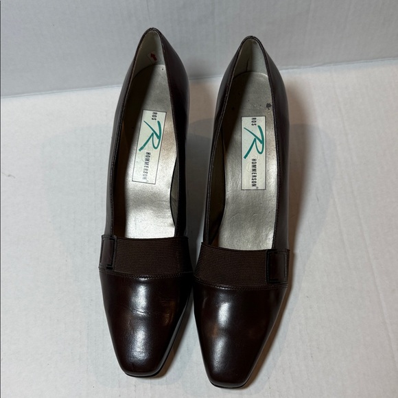 Ros Hommerson Dark Brown Leather Heels - Picture 1 of 9